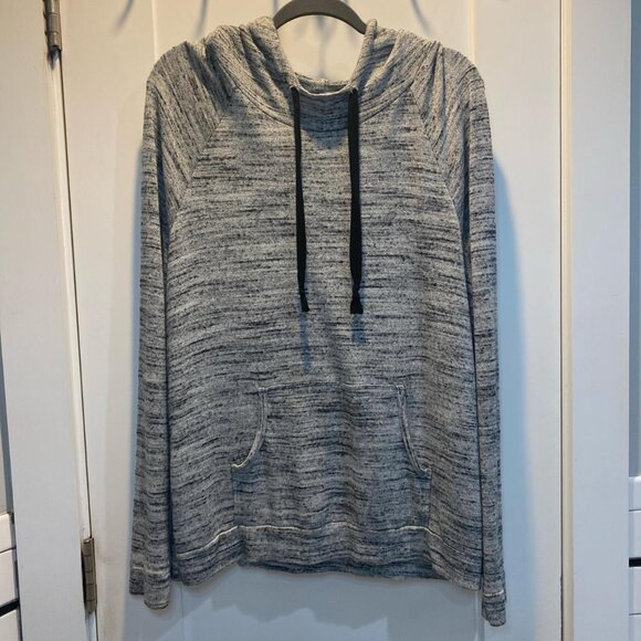 Teagin Drawstring Knit Pocket Hoodie - Picture 1 of 8